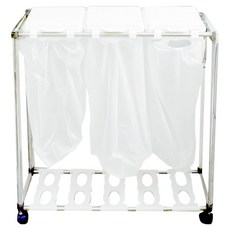 HOMESWELL 可回收3格分類垃圾桶, 白色