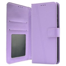 HIGHON 皮革卡片收納簡約圖案書本式手機殼