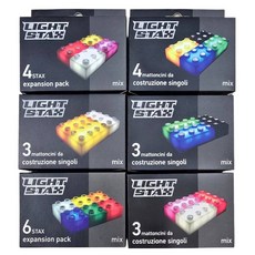 LIGHT STAX 大顆粒補充包 95 x 170 x 55mm 2 x 2 : 6顆 + 2 x 3 : 8顆 + 2 x 4 : 9顆 共23顆, 混和顏色, 1套