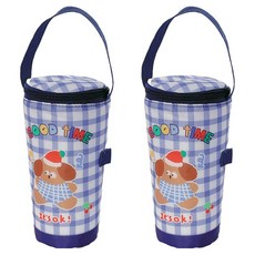 바른리빙 또또 빨대 텀블러 물병 파우치 TP-04, 네이비, 2개