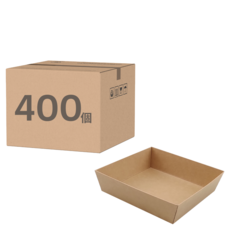 ONEFU 435輕食盒 牛卡底, 1箱, 400個裝