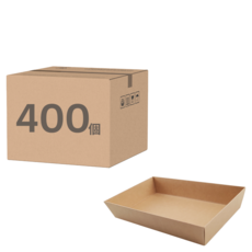 ONEFU 415輕食盒 牛卡底, 1箱, 400個裝