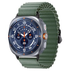 SPACE SHIELD Galaxy Watch 相容 掛鉤式越野織物尼龍錶帶, 1個, 卡其色