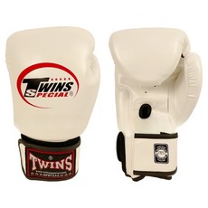 Twins Special 高耐用 Twins 對打拳擊手套 雙手穿戴組, 象牙白, 1套