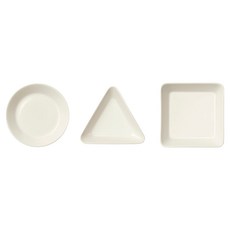 이딸라 떼에마 미니 서빙 접시 3종 세트, 화이트, 1세트