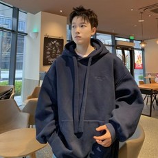 제이티엘 남성용 헤비 캐주얼 박시 후드티