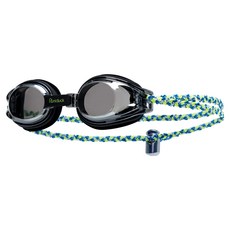 runiduck 兒童青少年鏡面布料塗層泳鏡, 黑色, 1個