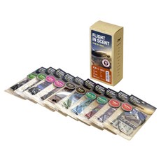 韓國 CAREX 都市馬佛 地標機票造型旅行紙質芳香劑組, 1套, 10種