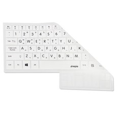 파인피아 LG 그램17 17ZG95N / 17ZD95N / 17ZD90N용 노트북 문자인쇄키스킨, WHITE, 1개