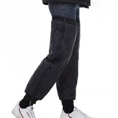 Raontem 防風刷毛保暖腿套 2入, 黑色, 1個