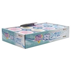 아토스 퀸다이아 상상 슬라임 4종 x 2p 세트, 핑크, 그레이, 퍼플, 블루, 1세트