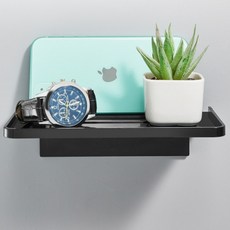 Diyura 浴室智慧型手機支架, 黑色, 1個