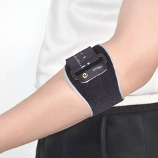 Onfitup 扣環式加壓調節網球肘手肘護具, 黑色, 1個