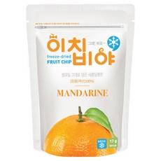 이치비야 동결건조 과일칩 감귤, 17g, 1개