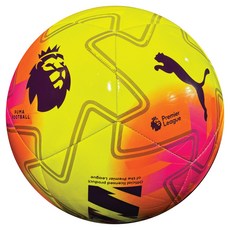 푸마 Orbita PL 라이츠 축구공 형광 옐로 + 멀티컬러, 1개, 08472201