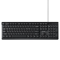 IRIVER Office Gear 生活防水鍵盤膜 低噪音有線鍵盤, 黑色, K101, 製造商軸