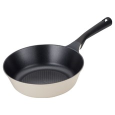 PNPOONGNYUN Maree Cannoli系列IH爐適用單柄不沾深炒鍋 燕麥色, 1個, 28cm