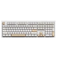 acer 宏碁 低噪音薄膜式108鍵有線鍵盤, 復古米白, OKW244, 製造商軸