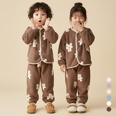 Kids Day 棕色泰迪熊 睡眠睡衣 上下衣套裝