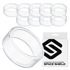 스페이스쉴드 듀얼센스 스팀덱 듀얼쇼크 X BOX 컨트롤러 프로콘 스틱 갈림방지 실리콘 보호링, 투명, 10개