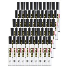 Lineplus Pentek 圓頭白板筆, 黑色, 50個