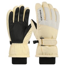 HARAROI 棉花糖色滑雪鋪棉手套