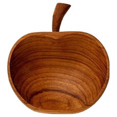 Mighty Teak 原木甜點餐具 蘋果碗, 單一顏色, 1個