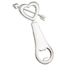 플로우코드 집들이 선물 큐피드 하트 화살 병따개, 실버, 1개