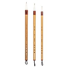 Art Secret 藝術家的秘密 韓國民畫筆 高級山羊毛 渲染筆 彩色筆 3件組 BW-480, 1套, 小, 中, 大