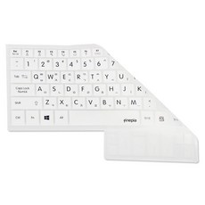 파인피아 삼성 갤럭시북4 NT750XGL / NT750XGK용 미타공 문자인쇄 노트북 키스킨, 화이트, 1개
