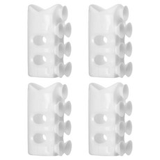 홈나나 욕실타일에 잘붙는 흡착식 실리콘 샤워기홀더 4p, 화이트