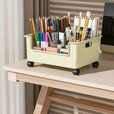 퀵리빙 이동식 선반 바퀴달린 트롤리, 그린, 1단