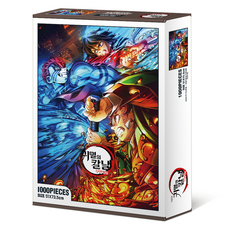 Toynpuzzle 鬼滅之刃 無限城篇 主視覺圖 拼圖 DF-K10-032, 1個, 混合色, 1000件