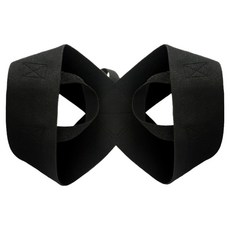 Brandion 健身拉力帶 肩部帶 黑色, 1個