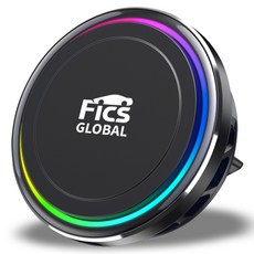 FICS Qi2 맥세이프 펠티어 쿨링 차량용 핸드폰 무선 고속 충전거치대 S21, 전면 무광 실리콘 블랙 전면 무광 실리콘 블랙