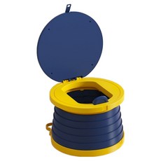 barbre 攜帶式可折疊兒童馬桶 V3, 藍色