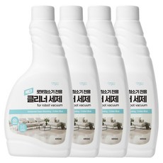 clean for you Roborock 羅馬仕相容洗劑 清潔劑 棉花藍 掃地機器人 全清潔劑, 480ml, 4個