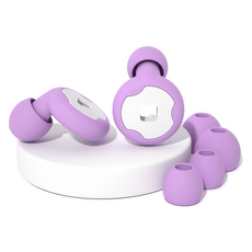 DK ONE 日常款精美防噪音耳塞 紫色 1.3 x 1.5 cm, 1個, 2入