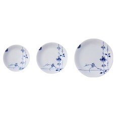 로얄코펜하겐 블루 팔메테 찬그릇 대 15 x 15 cm + 중 13 x 13 cm + 소 11 x 11 cm 세트, 블루 + 화이트, 1세트