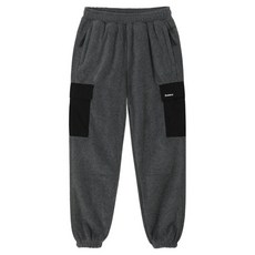 M.N.C 男女通用大尺碼刷毛鬆緊帶長褲 MDIP428WS