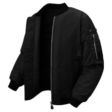 M.N.C 男女通用厚實臂章飛行鋪棉外套 MDPD181PP