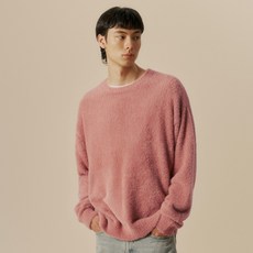 URBANDTYPE 男女通用毛絨圓領寬鬆版針織衫 UBDFKL003