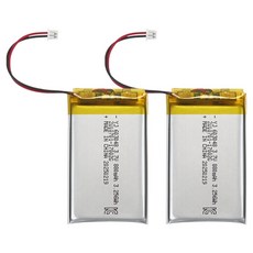 컴스 603048 충전지 3.7V 880mAh 리튬폴리머 배터리 CP907, 2개입, 1개