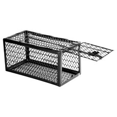 圓形簡潔高效捕鼠器 黑色 115 x 235 x 80 mm, 1個, 1入