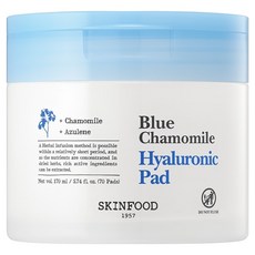 SKINFOOD 藍甘菊玻尿酸棉片 170ml, 70枚入, 1個