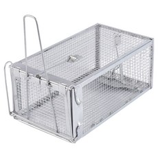 圓形堅固超強力捕鼠器 銀色 140 x 270 x 120 mm, 1個, 1入