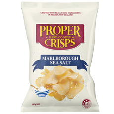 Proper Crisps 紐西蘭 馬爾伯勒 海鹽洋芋片, 150g, 1個