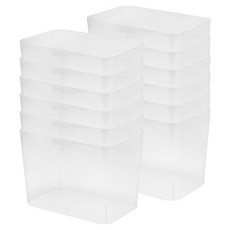 실리쿡 다용도 박스, 반투명, 12개