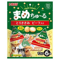 이나바 강아지 콩알 츄르 TDS-143 6p, 72g, 1개, 혼합맛(닭가슴살/소고기)