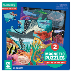 mudpuppy 磁性拼圖 深海世界, 1個, 20片